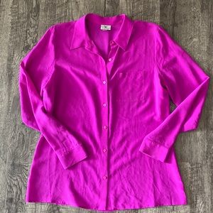 Worthington fuchsia blouse